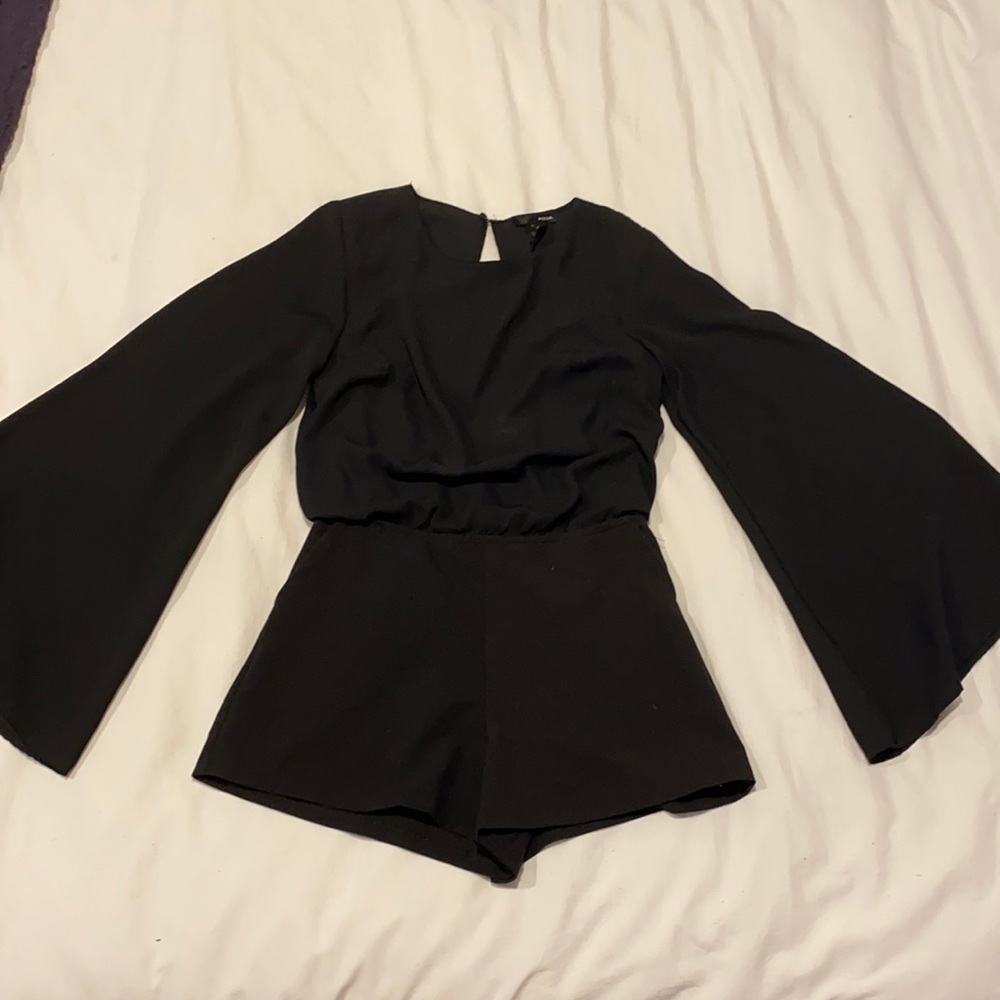 AQUA polyester/spandex romper
